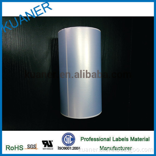 Chrome silver PET label material for inkejt memjet printer machine